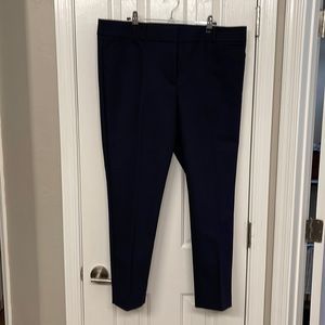 LOFT Navy Blue Marisa skinny crop dress pants size 14